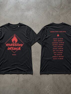 Massive Attack 2026 Tour Reprint Graphic T-Shirt Black